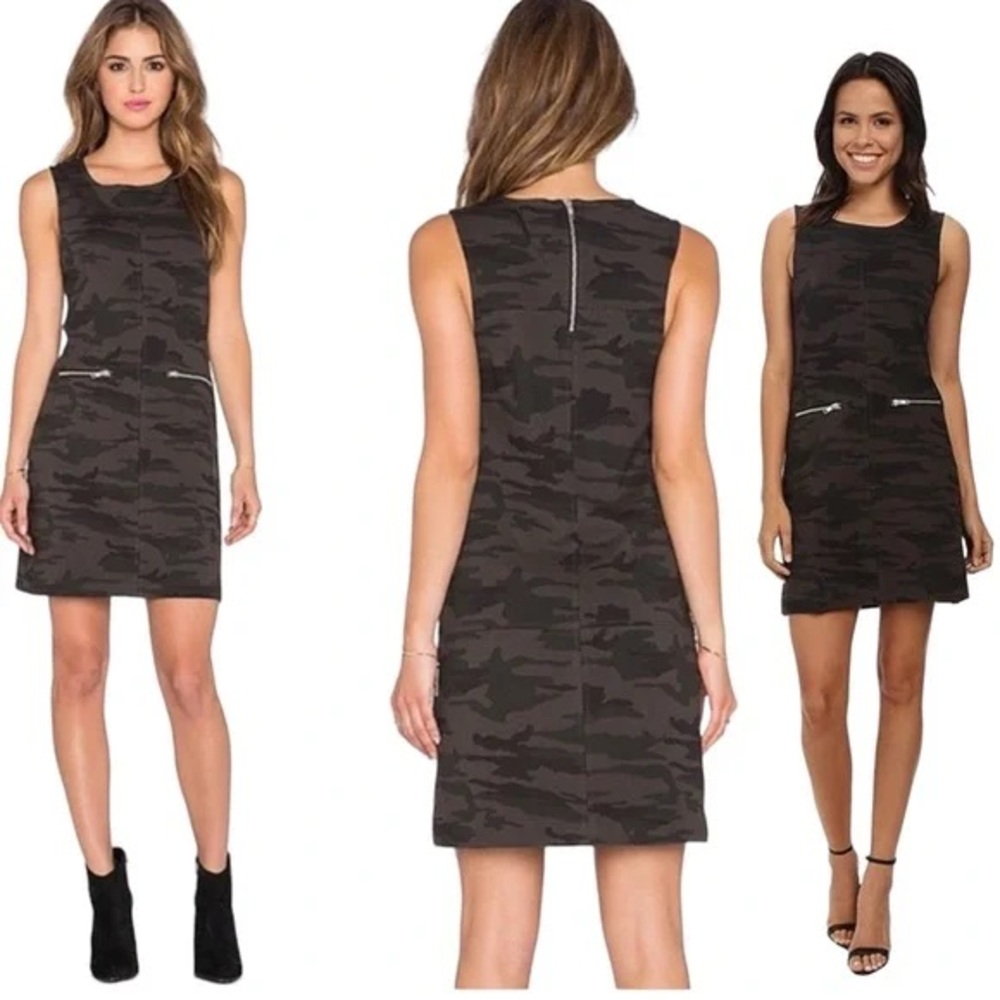 Sanctuary Camo Sleeveless Shift Dress Size Small